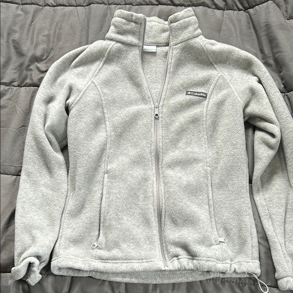 Columbia Light Gray Fleece Jacket